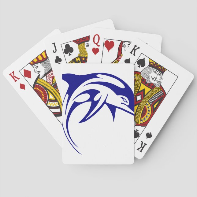 Blue Dolphin Playing Cards (Back)