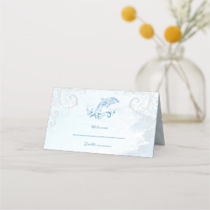 Blue Dolphin Reception Place Card