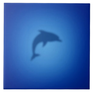 Blue dolphin tile