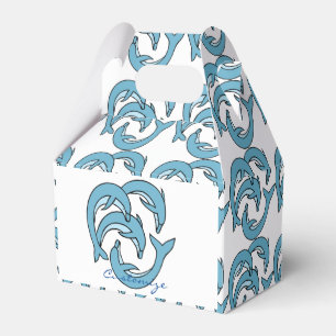 Blue Dolphins circling Thunder_Cove Favour Box