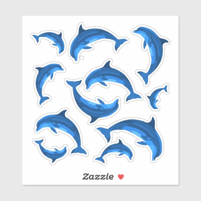 Blue Dolphins Collection Shaped (Sheet)