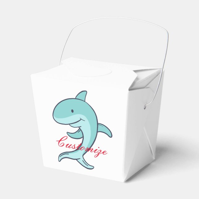 Blue Dolphins Leaping Thunder_Cove Favour Box (Front Side)