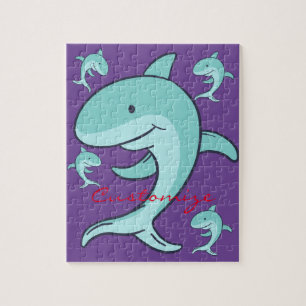 Blue Dolphins Leaping Thunder_Cove Jigsaw Puzzle