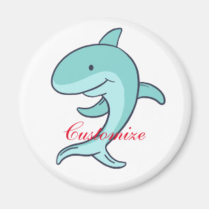 Blue Dolphins Leaping Thunder_Cove Magnet
