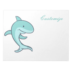 Blue Dolphins Leaping Thunder_Cove  Notepad