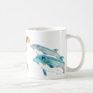 Blue Dolphins on Mug