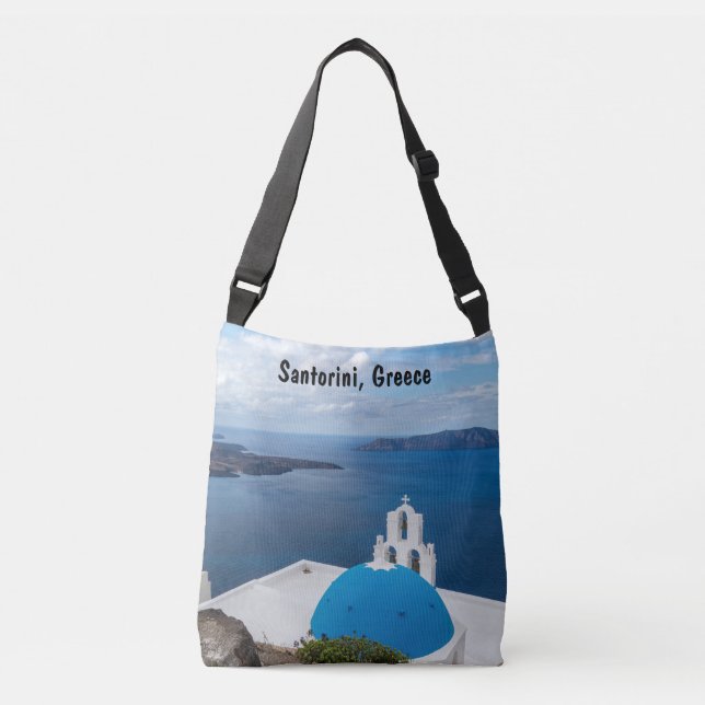 Blue Dome Church Crossbody Bag (Front)