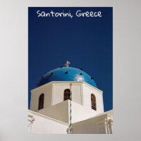 Blue dome, Santorini, Greece