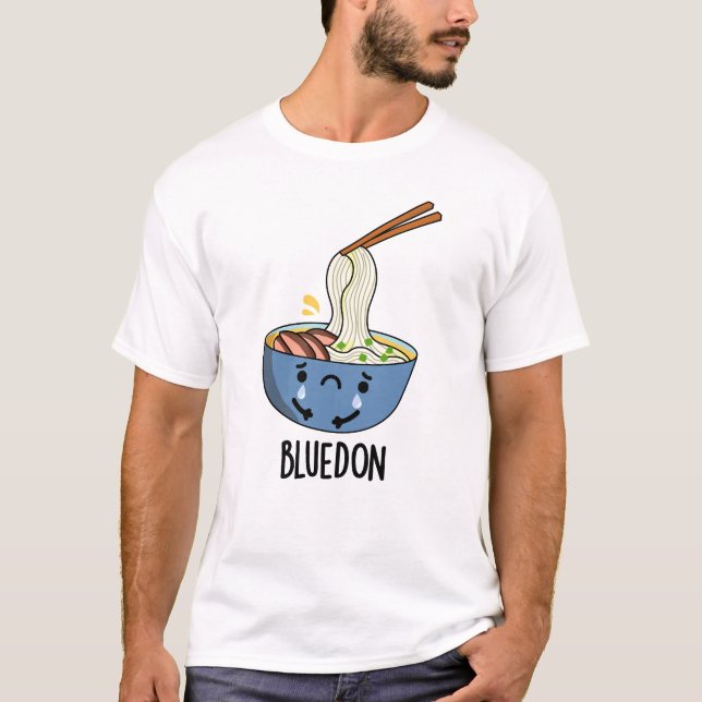 Blue-don Funny Udon Pun  T-Shirt (Front)