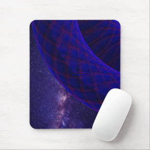 Blue Donuts In Outer Space Mouse Pad