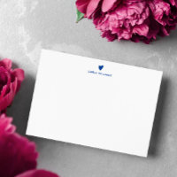 Blue Doodle Heart Formal Classic Family 