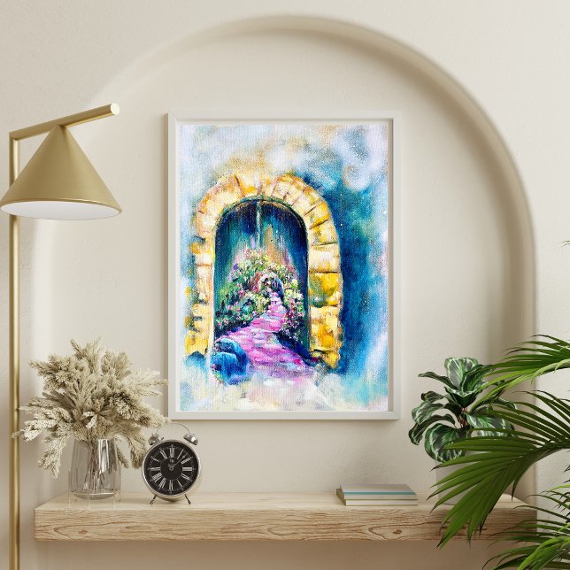 Blue Door Art Poster (Creator Uploaded)