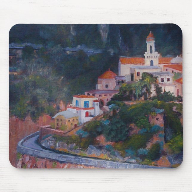 Blue door, artist's garret in Positano Mouse Mat (Front)