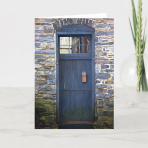 Blue Door Greeting Card