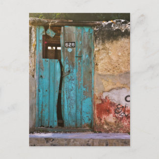 Blue Door in Merida Postcard