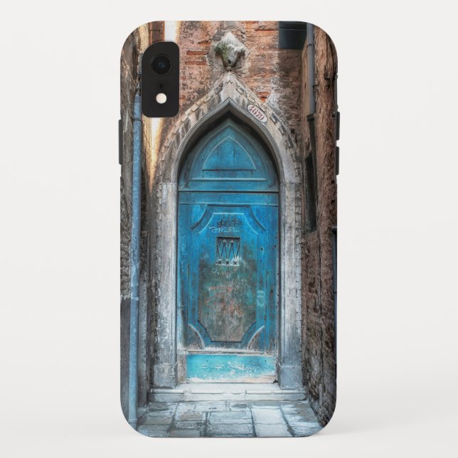 Blue Door in Venice Italy Photo Case-Mate iPhone Case (Back)