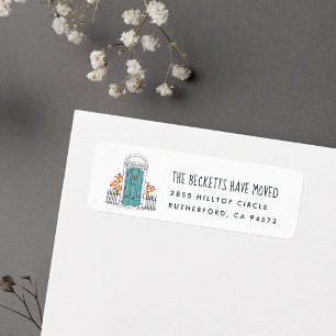 Blue Door Moving Announcement Return Address