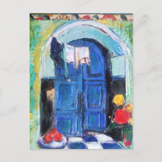 Blue Door - Postcard (Front)