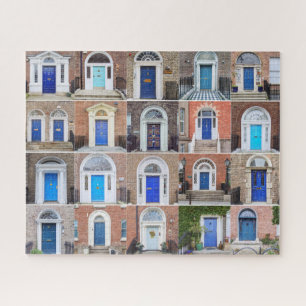 Blue Doors of Dublin Jigsaw Puzzle