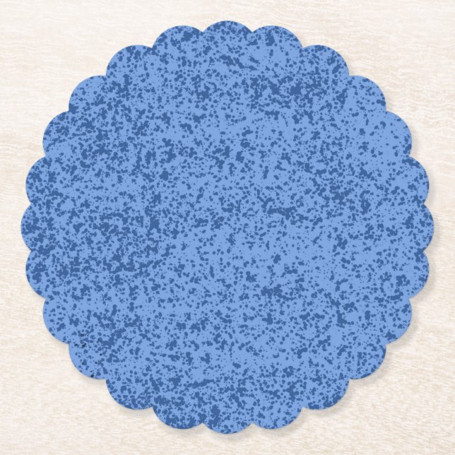 Blue Dot Chaos Paper Coaster (Front)