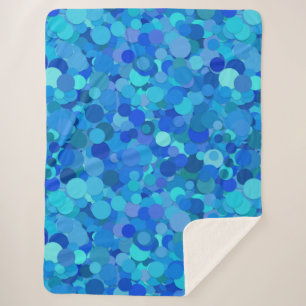 blue dot confetti blanket