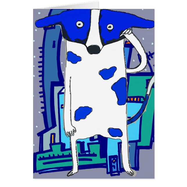 Blue Dot Dog Invades Earth (Front)