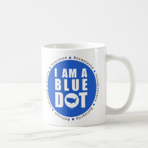 Blue Dot U.S.A. Coffee Mug