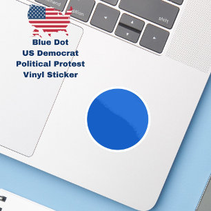 Blue Dot US Democrat Anti-Trump Protest