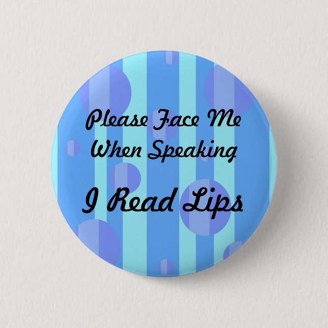 Blue Dots Hearing Loss Button (Front)