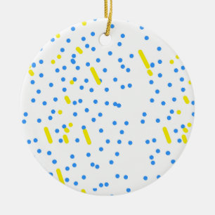 Blue Dots Meteor Shower Ornament