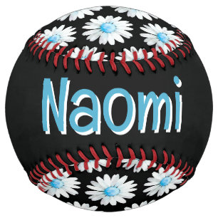 Blue Dotted Daisy's (personalise) Softball