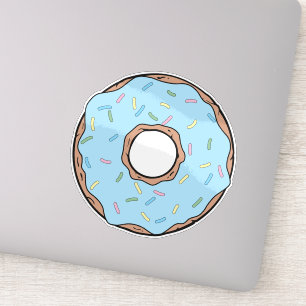Blue Doughnut, Doughnut, Icing, Sprinkles, Frostin