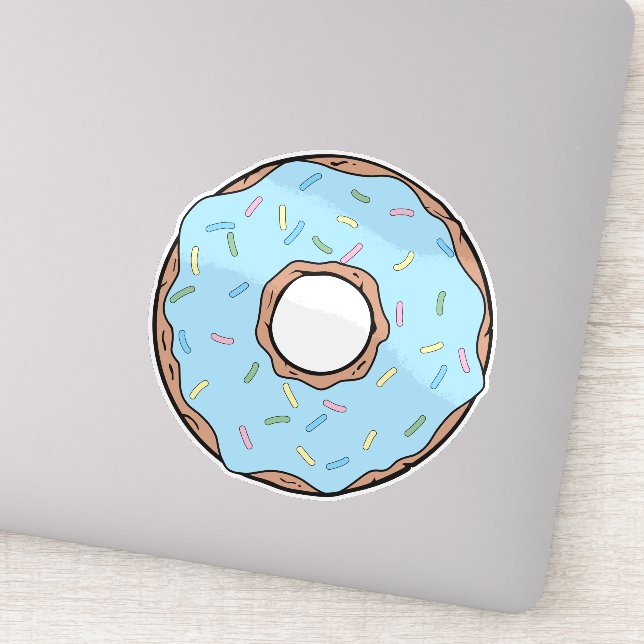Blue Doughnut, Doughnut, Icing, Sprinkles, Frostin (Detail)