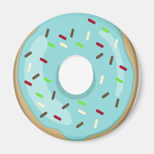 Blue Doughnut Magnet