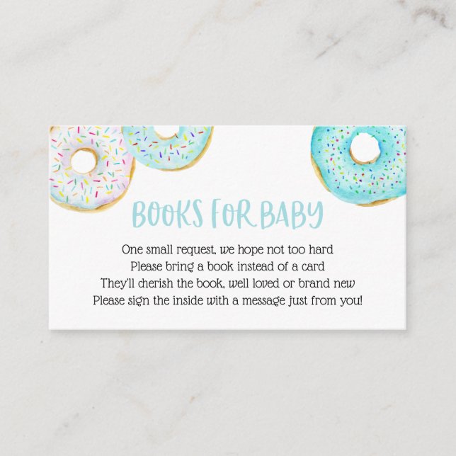 Blue Doughnuts Books for Baby insert card (Front)