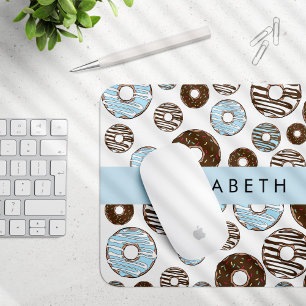 Blue Doughnuts, Brown Doughnuts, Sprinkles, Your N Mouse Mat