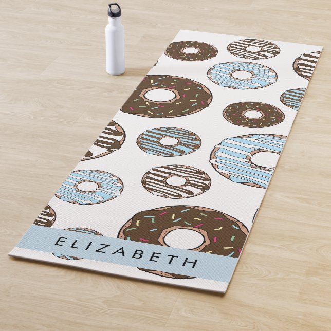 Blue Doughnuts, Brown Doughnuts, Sprinkles, Your N Yoga Mat (In Situ)