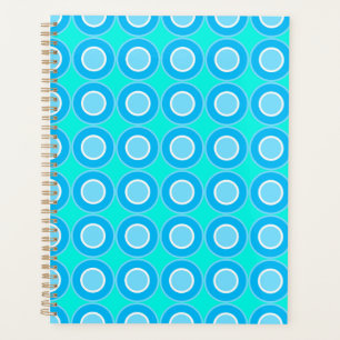 Blue Doughnuts With Filling On Turquoise  Planner