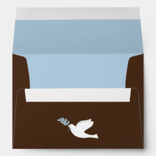 Blue Dove Baby Baptism Envelopes