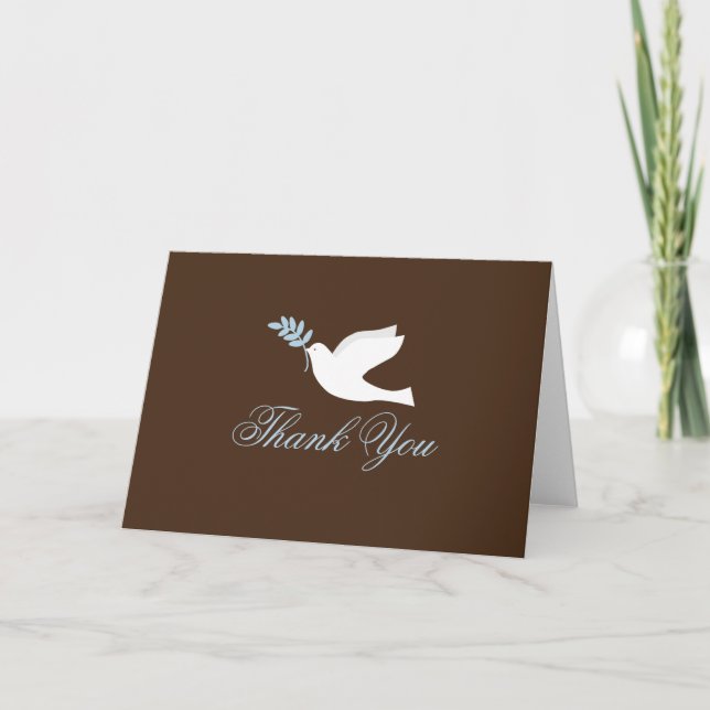 Blue Dove Christening Card (Front)