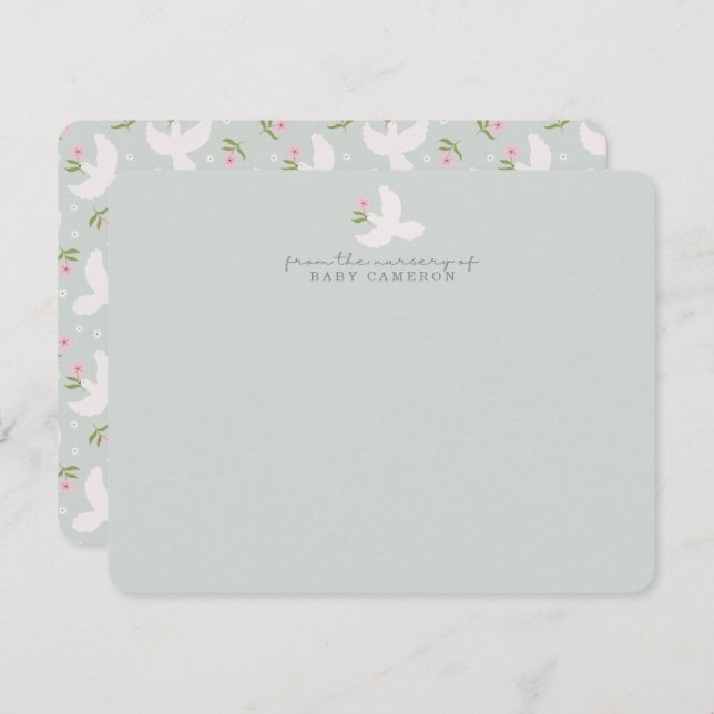 Blue Dove Nursery Note Card (Front/Back)
