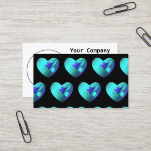 Blue Dove of the Sky Heart Business Card