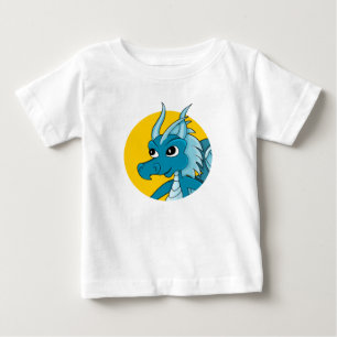 Blue dragon cartoon baby T-Shirt