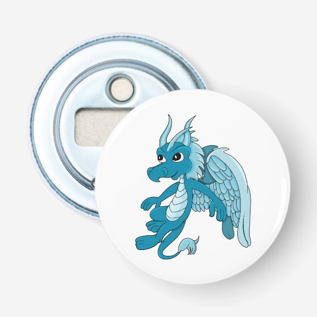 Blue Dragon Cartoon Bottle Opener (Front)