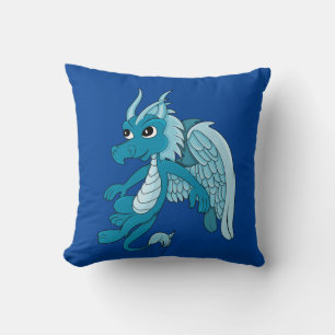 Blue Dragon Cartoon Cushion
