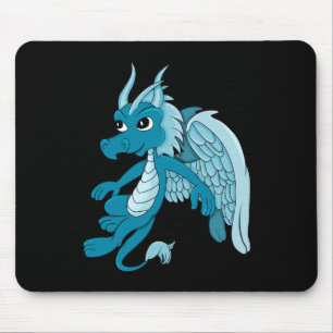 Blue Dragon Cartoon Mouse Mat
