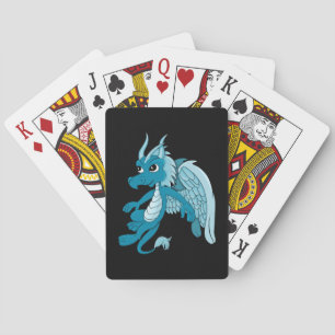 Blue Dragon Cartoon Playing Cards