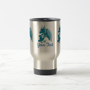 Blue Dragon Cartoon Travel Mug