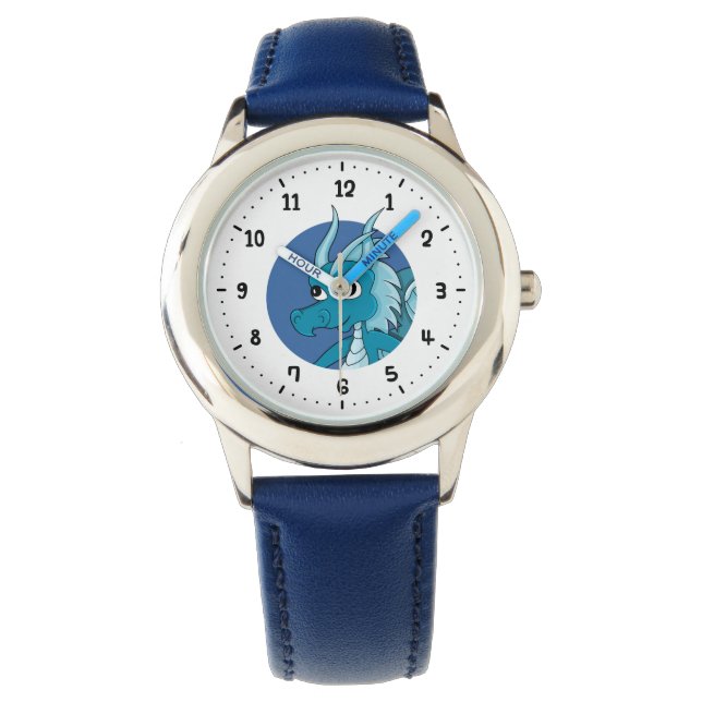 Blue dragon cartoon watch (Front)