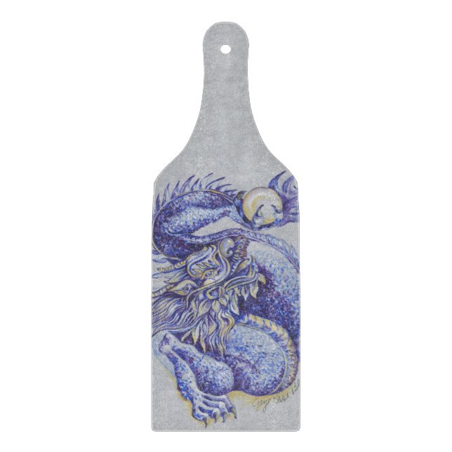 Blue Dragon Cutting Board (Front)